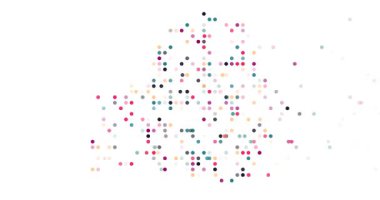 Belarus shape reimagined with flying particles