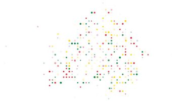 Belarus creative dots map in generative style