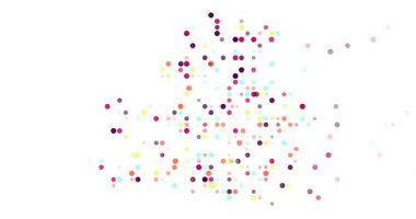 Modern generative Belarus silhouette from circles