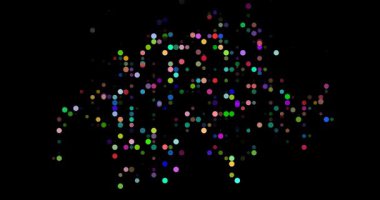 Switzerland creative dots map in generative style