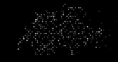 Contemporary Art Video of Swiss Outline Created from Orbiting Particles