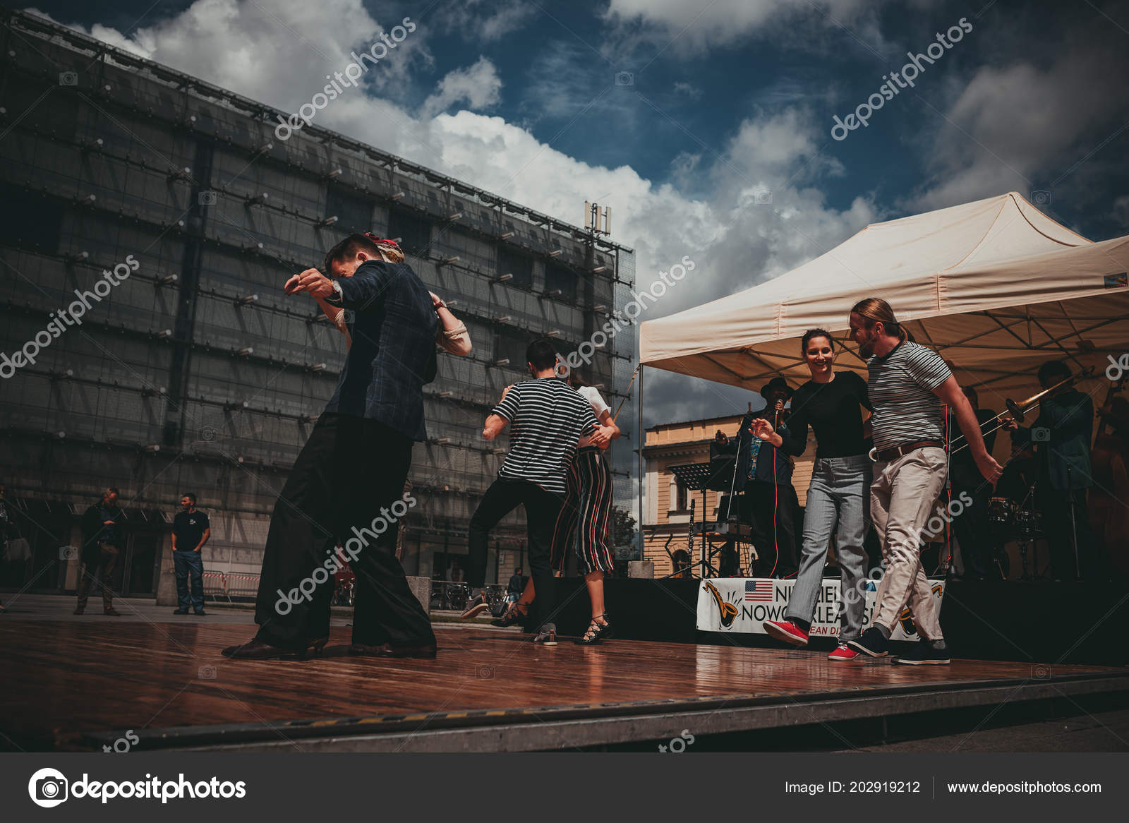 Krakow Poland July 2018 People Celebrate New Orleans Jazz Sunday – Stock Editorial Photo © fajnokg #202919212