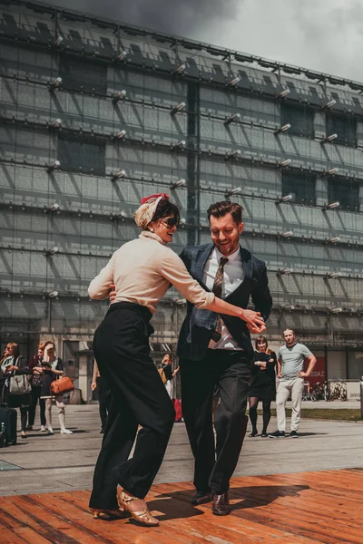 Krakov Polsko Července 2018 Lidé Slaví New Orleans Jazz Neděle — Stock fotografie