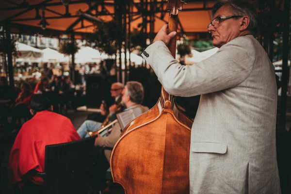 Krakow Polónia Julho 2018 Pessoas Celebram Domingo Jazz Nova Orleães — Fotografia de Stock