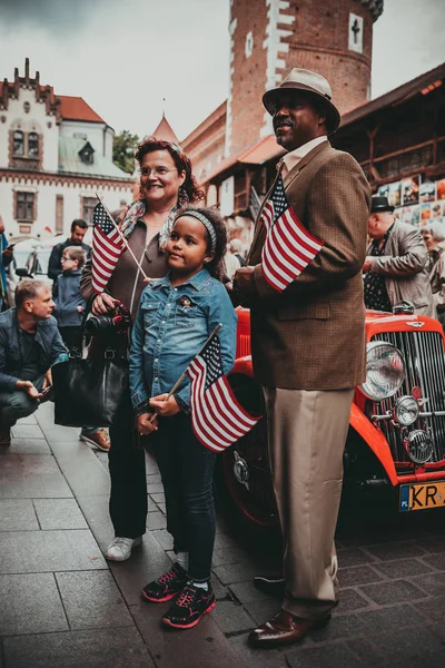 Krakow Polonya Temmuz 2018 Nsanlar Pazar New Orleans Jazz Kutlamak — Stok fotoğraf