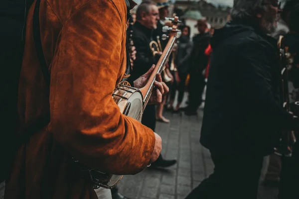 Krakow Polonia Luglio 2018 Gente Festeggia New Orleans Jazz Sunday — Foto Stock