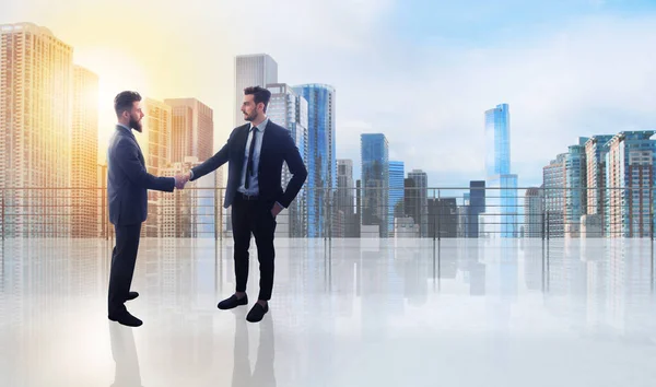 Business Handshake Businessmen Concept Teamwork Partnership — Stock Photo, Image