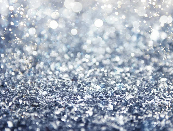 Silver sparkly crystal background — Stock Photo, Image