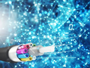 Fiber optik ile Internet bağlantısı. Hızlı Internet kavramı