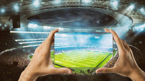 Watch a live sports event on your mobile