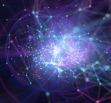 Internet bağlantısı ağ arka plan hareket efektleri ile.