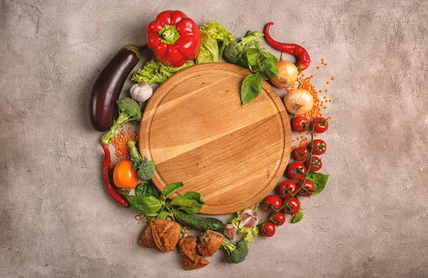 Здоровое происхождение овощей. Концепция подлинного питания — стоковое фото