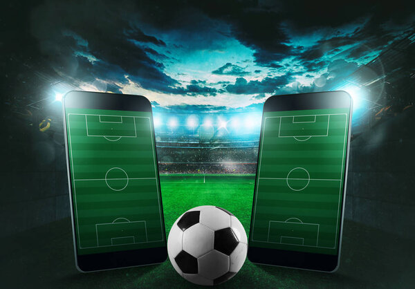 Watch a live sports event on your mobile device
