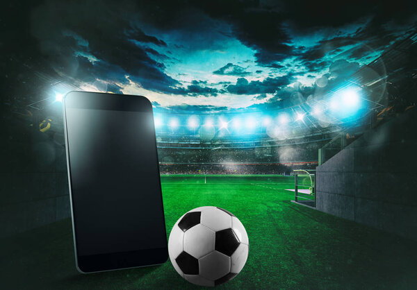 Watch a live sports event on your mobile device