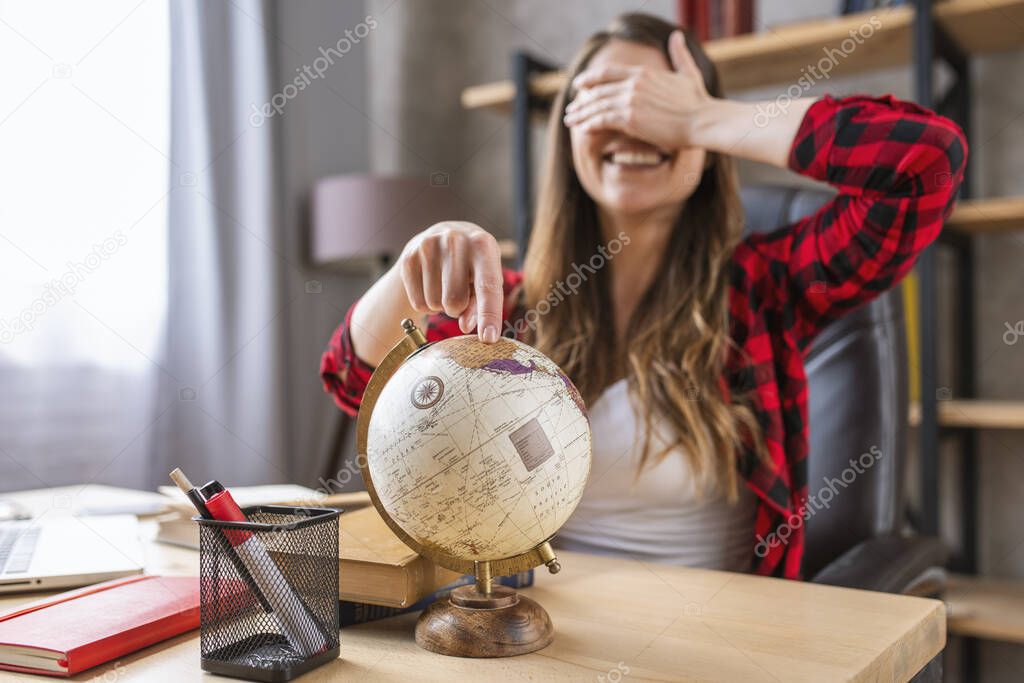 Student is stressed and wants a break with a trip around the world