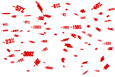 Percentages and numbers. concept of productivity and value. 3d rendering