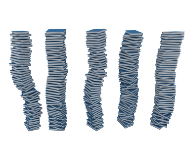 Pile of books. concept of culture and knowledge. 3d rendering