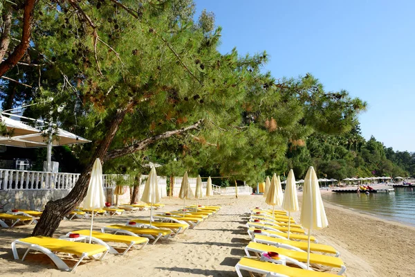 Pláž Luxusní Hotel Fethiye Turecko — Stock fotografie