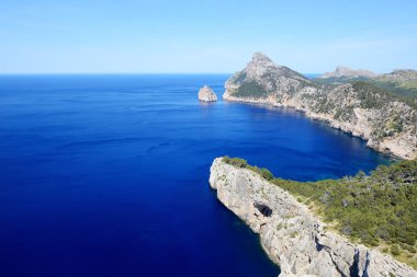 Mallorca adasındaki Cape Formentor, İspanya
