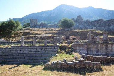 Arkadyalı kapıyı peloponnes, Yunanistan kalıntıları