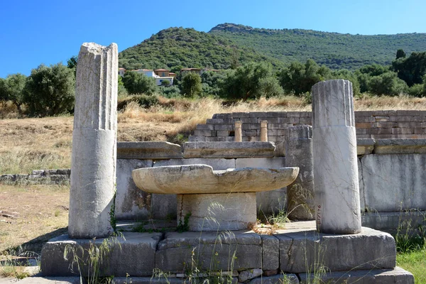 在古墨 Messinia Peloponnes 希腊废墟 — 图库照片