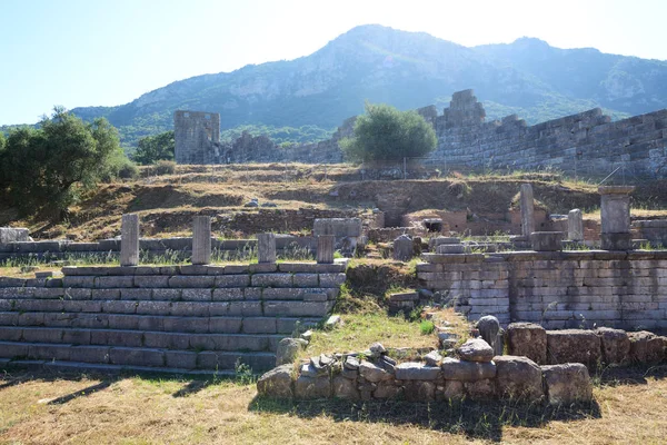 田园牧歌式的大门 Peloponnes 希腊的废墟 — 图库照片