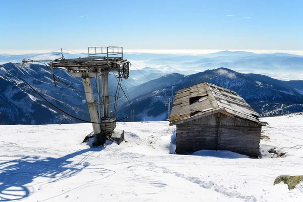 Die Alte Seilbahn Auf Chopok Jasna Niedere Tatra Jasna Slowakei — Stockfoto