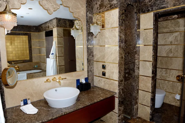 Antalya Turkey April Bathroom Apartment Mardan Palace Luxury Hotel Considered — Stock Photo, Image