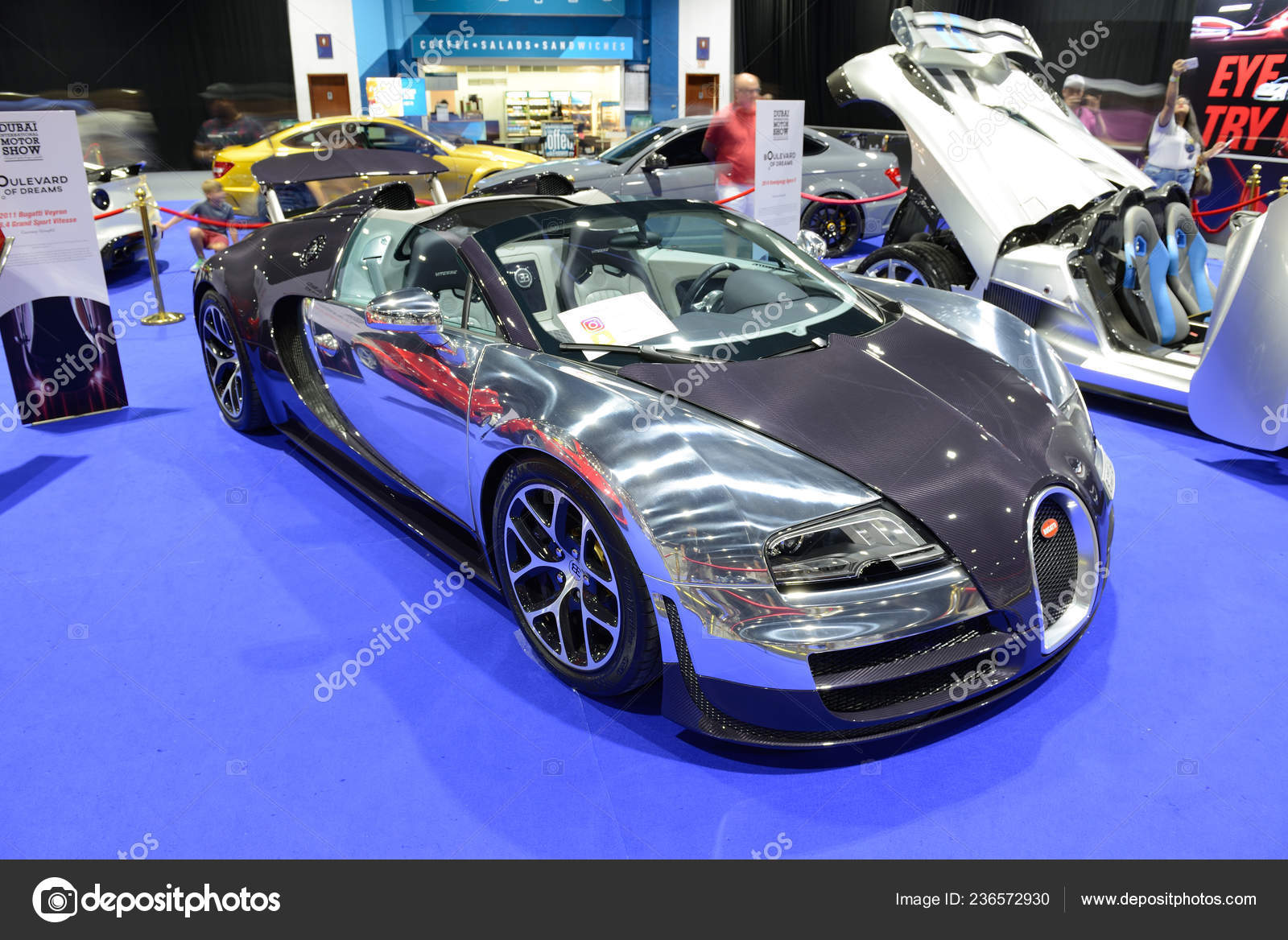 Dubai Uae November Bugatti Veyron Grand Sport Vitesse Sportscar Boulevard Stock Editorial Photo C Slava296 236572930