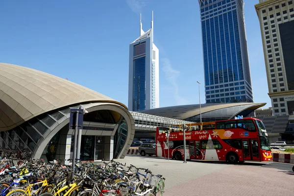 Dubai Émirats Arabes Unis Novembre Parking Pour Bus Vélos Dubai — Photo