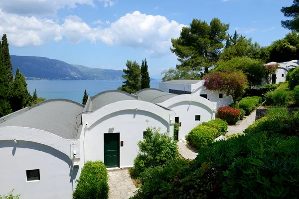 The villas at luxury hotel, Corfu island, Greece — Stock Photo, Image