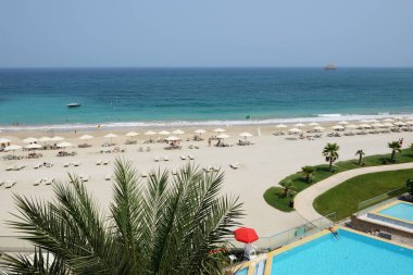 Sahilde lüks hotel, fujairah, Birleşik Arap Emirlikleri