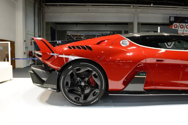 Dubai, Birleşik Arap Emirlikleri - 18 Kasım: Italdesign Zerouno spor otomobil Dubai Motor Show 2017 üzerinde 18 Kasım 2017 üzerinde olduğunu 