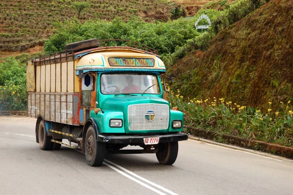 Nuwara Eliya Sri Lanka Octubre Camión Tata Está Camino Octubre — Foto de Stock