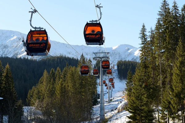 Jasna Slovakia Ocak Jasna Low Tatras Taki Kablo Ocak 2017 — Stok fotoğraf