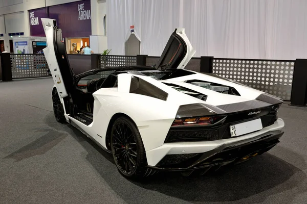 Dubai Uae November Lamborghini Aventador Roadster Sportscar Dubai Motor Show — Stock Photo, Image