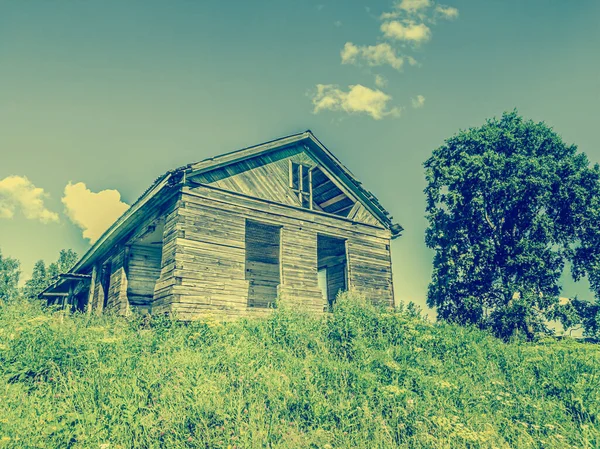 Old Wooden Ruined House Mountain — Stock Photo, Image