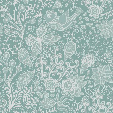 süslü çiçek sorunsuz doku, sonsuz deseni çiçekli. Dikişsiz desen duvar kağıdı, desen dolgularını, web sayfası arka planı, yüzey dokuları için kullanılabilir. çok güzel sorunsuz çiçek arka plan