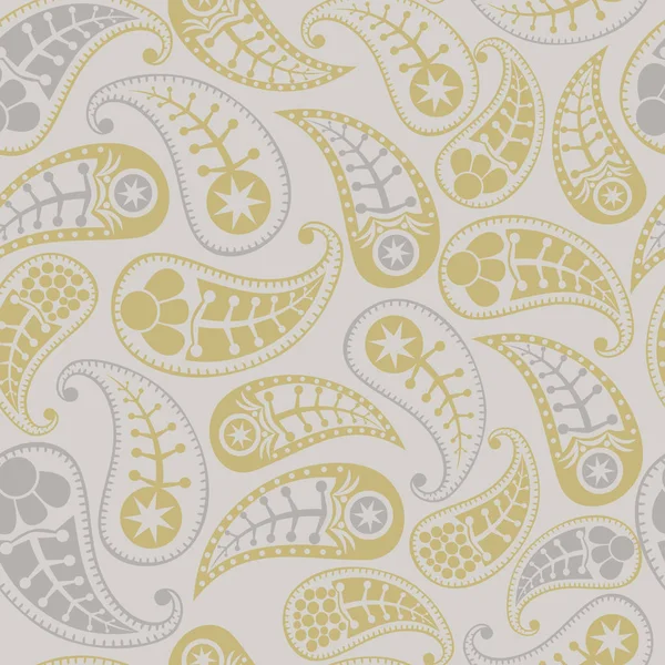 Naadloze paisley textuur voor uw ontwerp. eindeloze patroon met paisley. — Stockvector