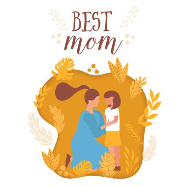 Anneler Günü kartı Tipografik 