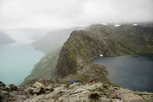 Voyage Été Europe Dans Les Montagnes Les Lacs Scandinavie — Photo