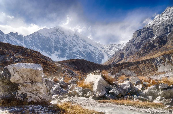 Doğa Rezerv Langtang Vadisi Trekking Seyahat — Stok fotoğraf