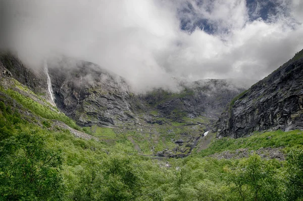 Přírodní Cestování Skandinávii Horské Krajiny Turistiky — Stock fotografie