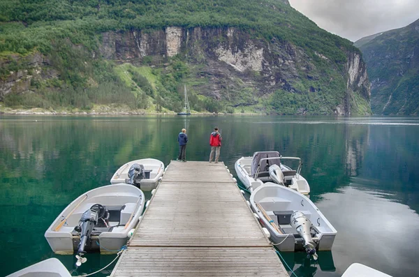 Ekoturystyka Fjord Krajobraz Woda Natura — Zdjęcie stockowe