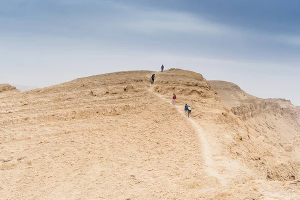Подорожі Trek Ізраїль Пустелі Backpackers Туризм — стокове фото