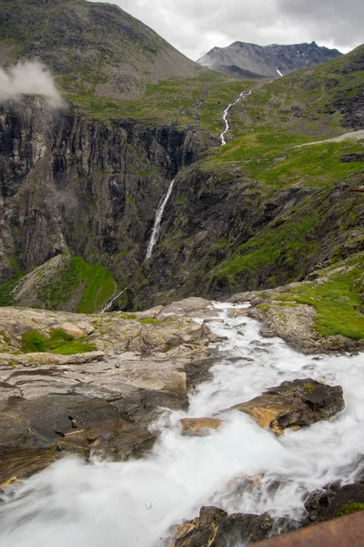 Природа Подорожей Скандинавських Гірських Пейзажах Туризм — стокове фото