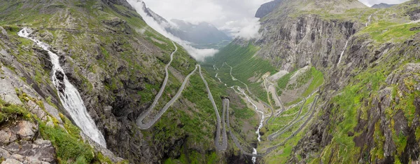 Natuur Reizen Noorwegen Vakantie Toerisme Trollstigen Weg — Stockfoto