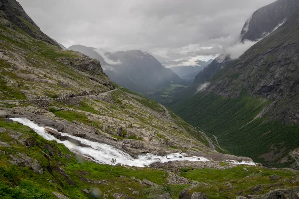 Viaggi Naturalistici Scandinavia Paesaggi Montani Turismo — Foto Stock