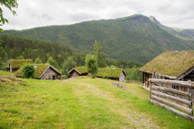 Norveç Halk mirası yaz ecomuseum içinde seyahat