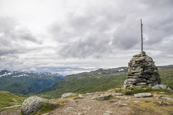 Senderismo Con Clima Dramático Reserva Natural Europa — Foto de Stock